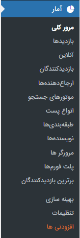 افزونه آمار وردپرس